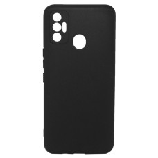Силіконовий чохол для Tecno Spark 7 чорний Black Matte