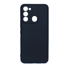 Силіконовий чохол для Tecno Spark 8c чорний Black Matte