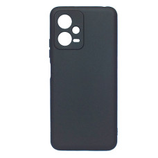 Силіконовий чохол для Xiaomi Redmi Note 12 5G чорний Black Matte