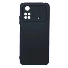 Силіконовий чохол для Poco M4 Pro чорний Black Matte
