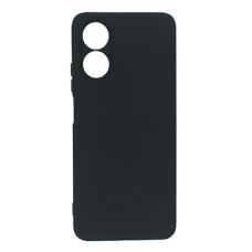 Силіконовий чохол для Oppo A17/A17K чорний Fashion Color