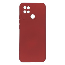 Силіконовий чохол для Xiaomi Redmi 10C бордовий Fashion Color