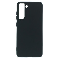 Силіконовий чохол для Samsung S21 FE чорний Fashion Color