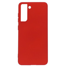 Силіконовий чохол для Samsung S21 FE червоний Fashion Color