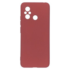 Силіконовий чохол для Xiaomi Redmi 12C бордовий Fashion Color