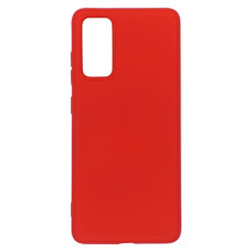 Силіконовий чохол для Samsung S20 FE червоний Fashion Color
