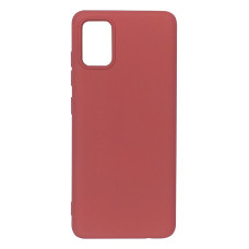 Силіконовий чохол для Samsung A51 (A515) бордовий Fashion Color