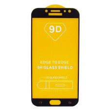 Захисне скло для Samsung J7 (J730) чорний 9D Glass Shield