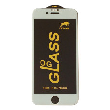 Захисне скло для iPhone 6/7/8/SE2 білий OG It`s Me