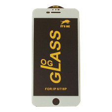 Захисне скло для iPhone 6 Plus/7 Plus/8 Plus білий OG It`s Me